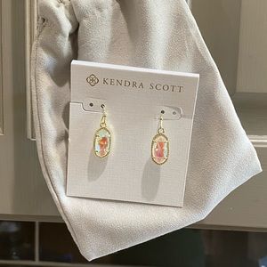 Kendra Scott Lee Gold Drop Earrings in Dichroic